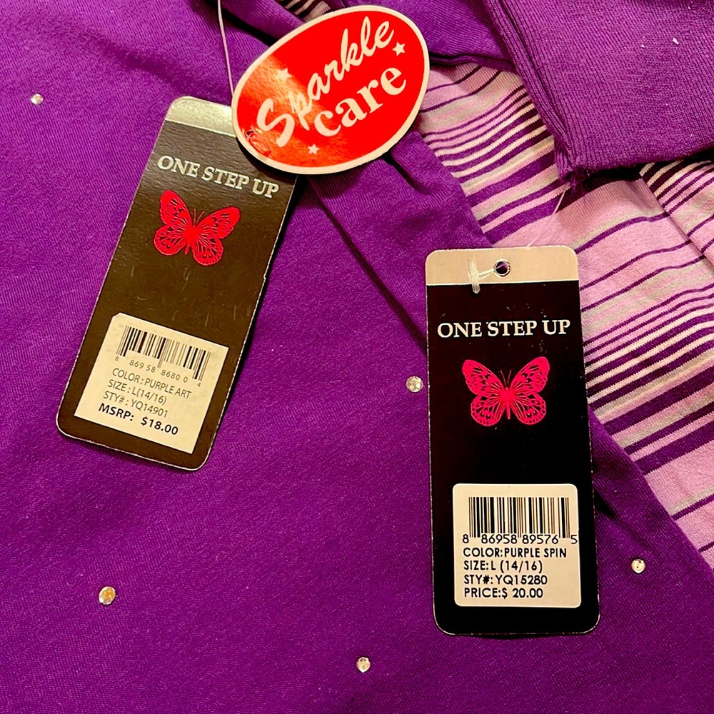 Two Long sleeve t-shirts size 14. New with tags on. $15 for two pieces.